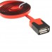 1.5M Flat Slim High Speed USB 2.0 A Male to Female Adapter Extension Cable 6 Colors