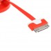 Flat 1M Colorful USB Data Cord Sync Cable for Apple iPod iPad iPhone  9 Colors