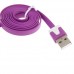 Flat 3FT Flat USB 2.0 Charger Charging To Micro 5 Pin Data Cable For MP3 Cell Phone 8 Colors