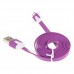 Flat 3FT Flat USB 2.0 Charger Charging To Micro 5 Pin Data Cable For MP3 Cell Phone 8 Colors