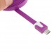 Flat 3FT Flat USB 2.0 Charger Charging To Micro 5 Pin Data Cable For MP3 Cell Phone 8 Colors