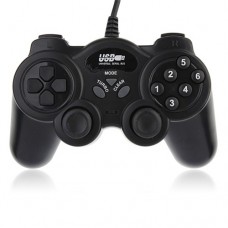 USB Double Shock 2 Game Controller PC Joypad -Black