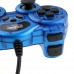 USB Double Shock 2 Game Controller PC Joypad -Blue