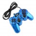 USB Double Shock 2 Game Controller PC Joypad -Blue