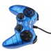 USB PC Dual Shock Game Controller Joypad Blue