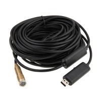 15M USB Endoscope Waterproof Inspection Camera Borescope PC Output Photo Video