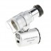 Mini 60X Microscope Adjustable Focus with LED Lights