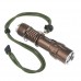 CREE SA-16 3 Mode Q5  LED Flashlight Torch Alloy Hiking Flashlight +Holster Golden