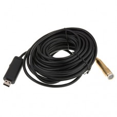 10M USB Endoscope Waterproof Inspection Camera Borescope PC Output Photo Video