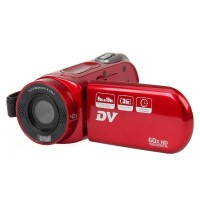 DV-323 2.7" TFT 5MP 42X Intelligent Zoom Digital Camcorder - Red