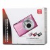 DC-V100 2.7" Screen Max 15MP 5X Option Zoom Digital Camera - Pink