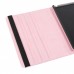 Protective 360 Degree Rotation PU Leather Case for The New iPad - Pink