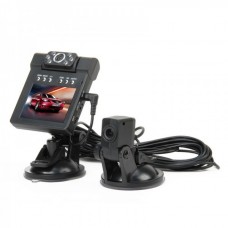 F50 2.7"TFT Dual Camera 3MP 8-IR Night Vision Car DVR Camcorder