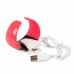 Stylish Bluetooth V2.1 Bracelet w/ Vibration Function + Digital Time - Red+Black