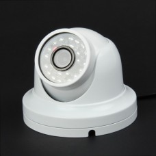 JK004 1/3" SONY CCD IP66 Waterproof 1.3MP CCTV Digital Video Camera w/ 24-IR LED - White