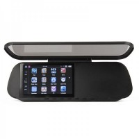 GHB5102 5.0" WinCE6.0 Touch Rear View Mirror GPS Navigator Bluetooth/AV IN + 4GB TF Brazil Maps Card