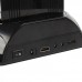 USB 3.0 2.5"/3.5" SATA HDD Docking + Full HD 1080P Media Player w/ Remote Control - Black