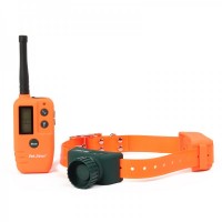 1.4" LCD Remote Pet Training Collar w/ Beeper - Orange + Green