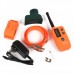 1.4" LCD Remote Pet Training Collar w/ Beeper - Orange + Green