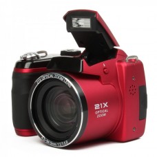 S5000 1600MP Digital Camera 3" LCD, 21X Optical Zoom,  - Red