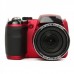 S5000 1600MP Digital Camera 3" LCD, 21X Optical Zoom,  - Red