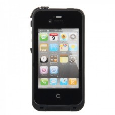 IH133 Ultra-slim Waterproof / Snow-proof / Dirt-proof / Shock-proof Protective Case For iPhone 4/4S - Black