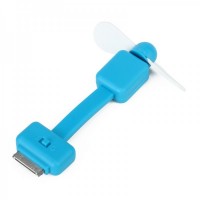 2-Leaf Mini Fan For iPhone/iPod Touch - Blue