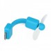 2-Leaf Mini Fan For iPhone/iPod Touch - Blue