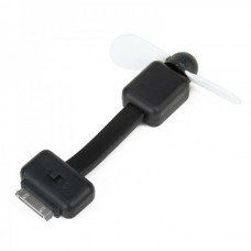 2-Leaf Mini Fan For iPhone/iPod Touch - Black