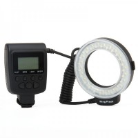 Travor RF-550E 48-LED Macro LED Ring Flash For DSLR - Black