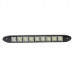 9 x 0.5W LED 80-90LM White Car Flashing Daytime Running Light - Black (DC 12V / Pair)