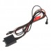 9 x 0.5W LED 80-90LM White Car Flashing Daytime Running Light - Black (DC 12V / Pair)