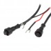 9 x 0.5W LED 80-90LM White Car Flashing Daytime Running Light - Black (DC 12V / Pair)