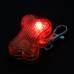 ET-2834B 2-LED Bone Flashing Pet Tag - Red