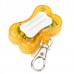 ET-2834B 2-LED Bone Flashing Pet Tag - Yellow