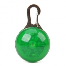 ET-2842 1-LED Round light Pet Collar Tag - Green