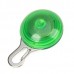 ET-2842 1-LED Round light Pet Collar Tag - Green