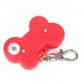 ET-2830 6-LED Bone Pattern Light Pet Tag - Red