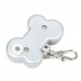 ET-2830 6-LED Bone Pattern Light Pet Tag - Silver