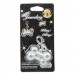 ET-2830 6-LED Bone Pattern Light Pet Tag - Silver