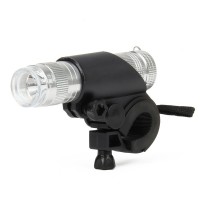 PZ-348 1-LED Bicycle Flashlight (Silver)