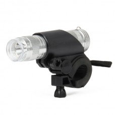 PZ-348 1-LED Bicycle Flashlight (Silver)