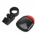 TW-001 2-LED Solar Energy Bike Tail-light (Black)