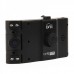 3.0MP CMOS Car Wide Angle Dual Lens DVR Camcorder w/ 4-IR LED Light - Black (2.7" TFT LCD)