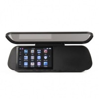 GHU5102 5.0" Touch Rear View Mirror GPS Navigator with Bluetooth/AV IN + 4GB TF USA/Canada/Mexico Maps