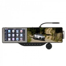 GHXU5105 5" WinCE6.0 GPS Rearview Mirror w/Bluetooth/AV IN/HD IR Camera + 4GB TF USA/Canada/Mexico Map Card
