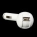 C-160 Car Cigarette Powered Rotatable Charging Adapter Charger for iPhone / iPod / Cell Phone - White