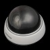 1500 Realistic Dummy Surveillance Security Camera w/ Flashing Red LED Light - White