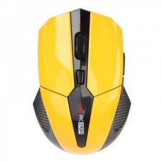 MC-169 2.4GHz 800 / 1600DPI Wireless Optical Mouse - Yellow (2 x AAA)