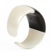 Stylish Bluetooth V2.1 Bracelet w/ Vibration Function + Digital Time - White + Black